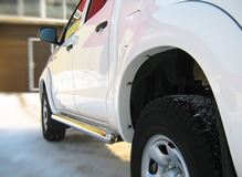 Пороги труба D76 (вариант 3) для Toyota Hilux 2009-2014
