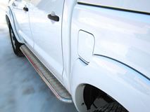 Пороги труба D42 с листом для Toyota Hilux 2009-2014