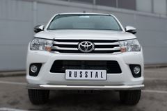 Защита переднего бампера D76 (секции) для Toyota Hilux 2015-