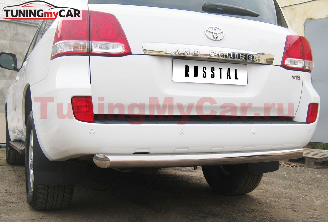 Защита заднего бампера D76 для Toyota Land Cruiser 200 2007-2011