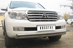 Защита переднего бампера D63\63 для Toyota Land Cruiser 200 2007-2011