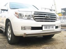 Защита переднего бампера D63\63 для Toyota Land Cruiser 200 2007-2011