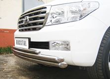 Защита переднего бампера D63\63\42 для Toyota Land Cruiser 200 2007-2011