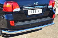 Защита заднего бампера D76 (секции) для Toyota Land Cruiser 200 2012-2015