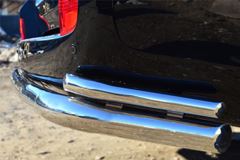 Защита заднего бампера D76 (секции) D42 (уголки) для Toyota Land Cruiser 200 2012-2015