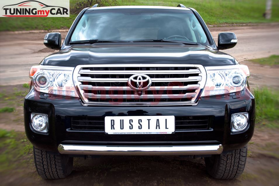 Защита переднего бампера 76 для Toyota Land Cruiser 200 2012-2015