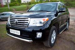 Защита переднего бампера 76 для Toyota Land Cruiser 200 2012-2015