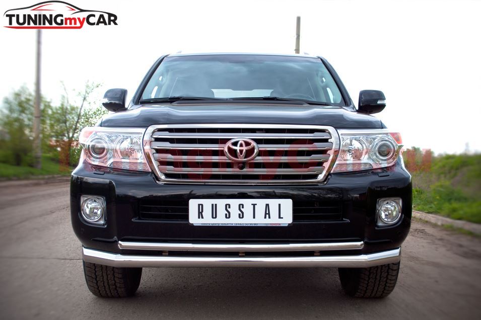 Защита переднего бампера 76/42 для Toyota Land Cruiser 200 2012-2015