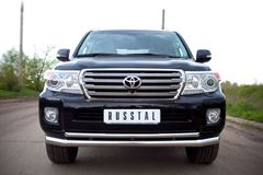 Защита переднего бампера 76/42 для Toyota Land Cruiser 200 2012-2015