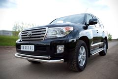 Защита переднего бампера 76/42 для Toyota Land Cruiser 200 2012-2015