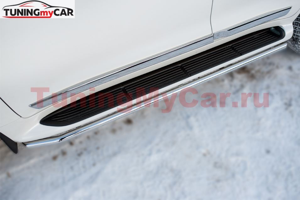 Защита порогов D42 для Toyota Land Cruiser 200 2015-