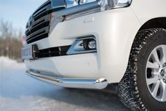 Защита переднего бампера D76 (секции) (кроме EXECUTIVE) для Toyota Land Cruiser 200 2015-