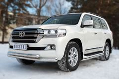 Защита переднего бампера D76 (секции) D63 (дуга) (кроме EXECUTIVE) для Toyota Land Cruiser 200 2015-