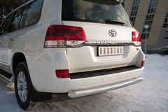 Защита заднего бампера D76 (дуга) (кроме EXECUTIVE) для Toyota Land Cruiser 200 2015-