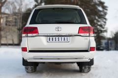 Защита заднего бампера D76 (дуга) D42 (дуга)+декор паз (кроме EXECUTIVE) для Toyota Land Cruiser 200 2015-