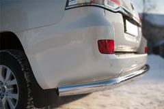 Защита заднего бампера D76 (секции) (кроме EXECUTIVE) для Toyota Land Cruiser 200 2015-