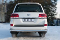 Защита заднего бампера D76 (секции) D42 (уголки) (кроме EXECUTIVE) для Toyota Land Cruiser 200 2015-
