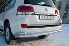 Защита заднего бампера D76 (секции) D42 (уголки) (кроме EXECUTIVE) для Toyota Land Cruiser 200 2015-