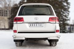 Защита заднего бампера уголки D76(секции) D63 (секции) (кроме EXECUTIVE) для Toyota Land Cruiser 200 2015-