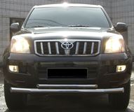 Защита переднего бампера D76/42 для Toyota LС Prado 120 2002-2009