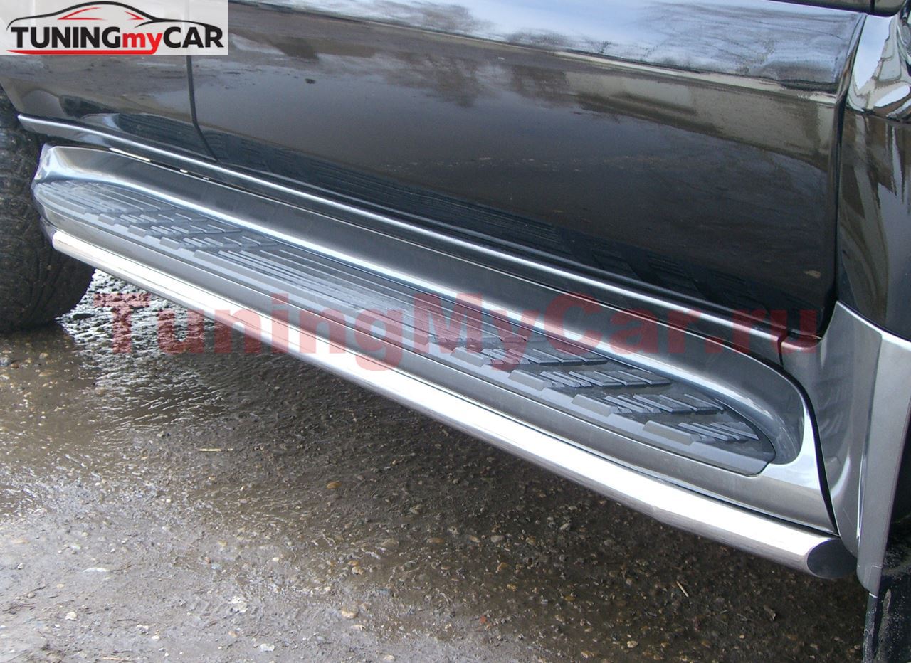 Пороги труба D42 для Toyota LС Prado 120 2002-2009