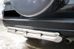 Защита заднего бампера D76/D42 для Toyota LС Prado 120 2002-2009