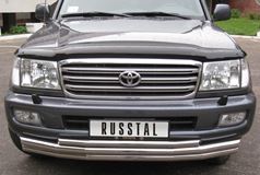 Защита переднего бампера D63/63/42 для Toyota LC 100 1998-2007