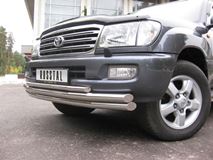 Защита переднего бампера D63/63/42 для Toyota LC 100 1998-2007