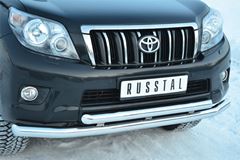 Защита переднего бампера D76 (секции) D63 (секции) декор паз для Toyota LC Prado 150 2009-2012
