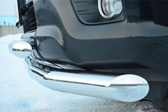 Защита переднего бампера D76 (секции) D63 (секции) декор паз для Toyota LC Prado 150 2009-2012