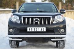 Защита переднего бампера D63 (секции) D63 (уголки) для Toyota LC Prado 150 2009-2012
