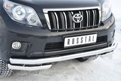Защита переднего бампера D63 (секции) D63 (уголки) для Toyota LC Prado 150 2009-2012