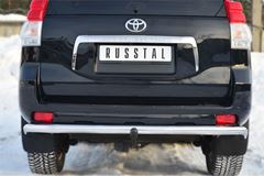 Защита заднего бампера D63 (секции) волна для Toyota LC Prado 150 2009-2012
