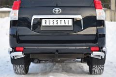 Защита заднего бампера уголки D76(секции) D63 (секции) для Toyota LC Prado 150 2009-2012