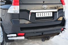 Защита заднего бампера уголки D76(секции) D63 (секции) для Toyota LC Prado 150 2009-2012