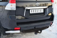 Защита заднего бампера уголки D76(секции) для Toyota LC Prado 150 2009-2012