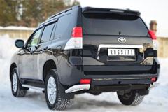 Защита заднего бампера уголки D76(секции) для Toyota LC Prado 150 2009-2012