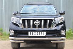 Защита переднего бампера D63 (секции) D63 (уголки) для Toyota LC Prado 150 2014-
