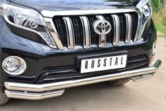 Защита переднего бампера D63 (секции) D63 (уголки) для Toyota LC Prado 150 2014-