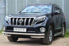 Защита переднего бампера D63 (секции) D63 (уголки) для Toyota LC Prado 150 2014-