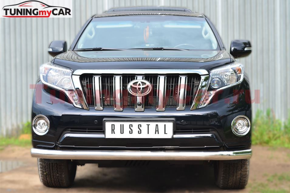 Защита переднего бампера D76 (секции) для Toyota LC Prado 150 2014-