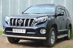 Защита переднего бампера D76 (секции) для Toyota LC Prado 150 2014-