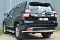 Защита заднего бампера D63 (секции) для Toyota LC Prado 150 2014-