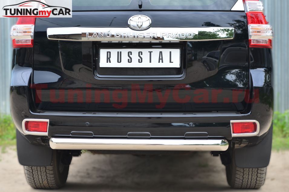 Защита заднего бампера D76 (дуга) для Toyota LC Prado 150 2014-