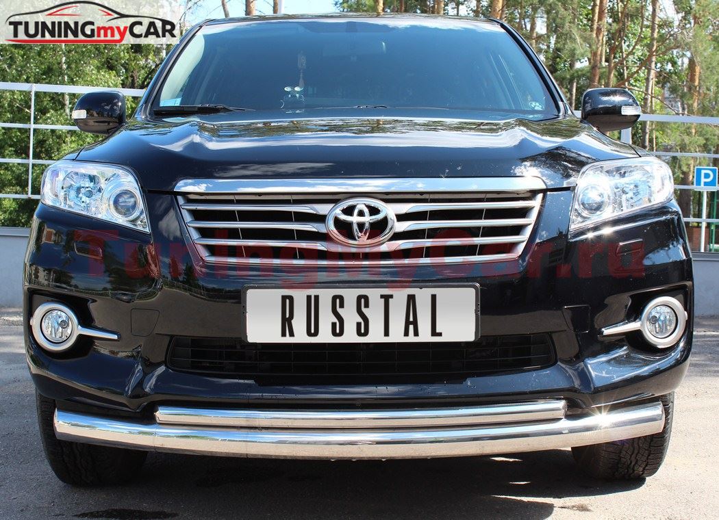 Защита переднего бампера D76/42 для Toyota Rav4 2010-2012