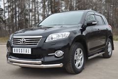 Защита переднего бампера D76 (секции) D63 (дуга) для Toyota Rav4 2010-2012