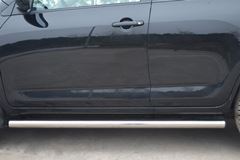 Пороги труба D63 (вариант 3) для Toyota Rav4 2010-2012