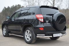 Пороги труба D63 (вариант 3) для Toyota Rav4 2010-2012