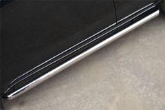 Пороги труба D63 (вариант 1) для Toyota Rav4 2010-2012
