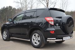 Пороги труба D63 (вариант 1) для Toyota Rav4 2010-2012